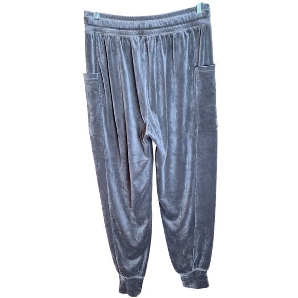 Offline by Aerie Women Small Gray After Party Velour Jogger Track Sweatpants - Picture 3 of 7